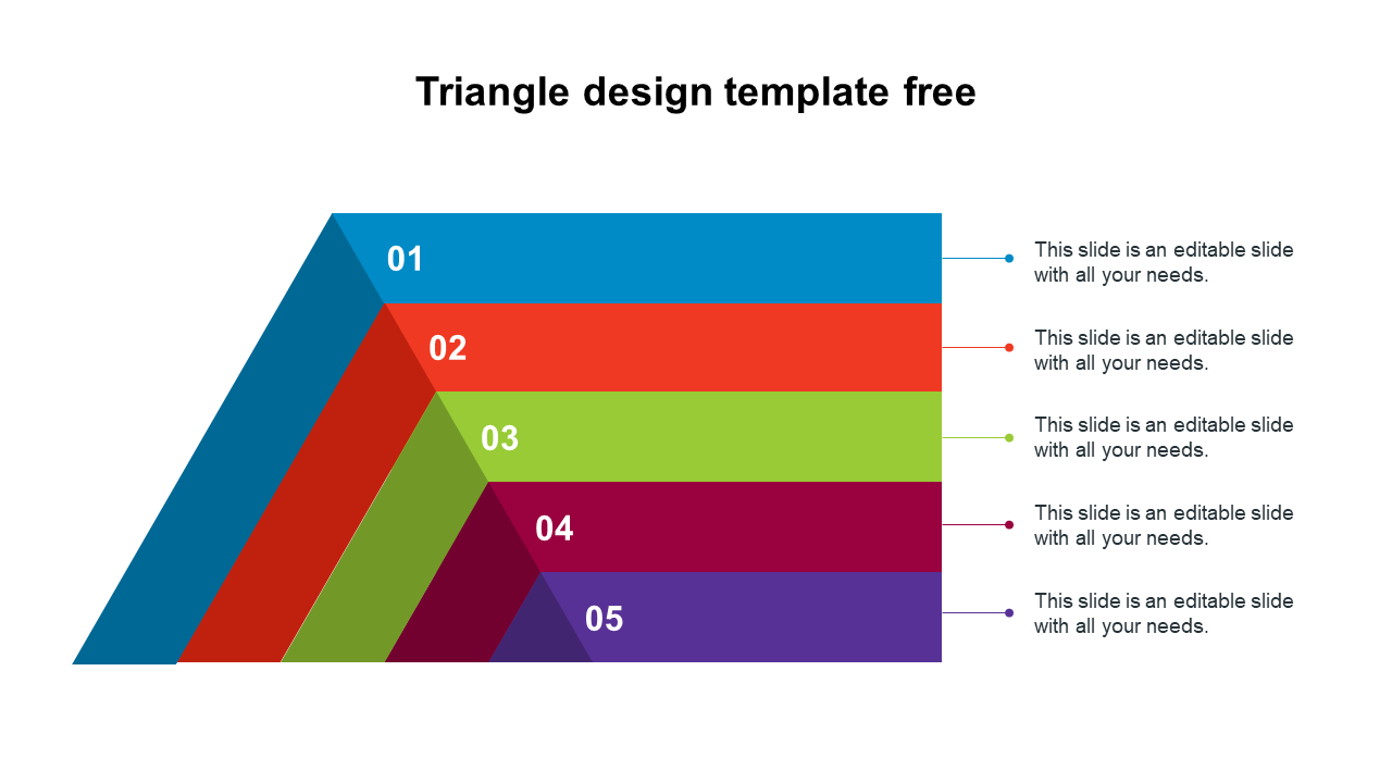 Free - Get well Designed Triangle Design Template Free Templates